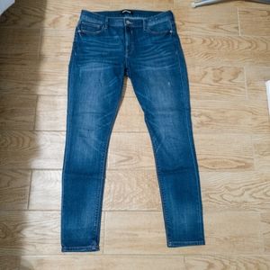Express Distressed Skinny Jeans